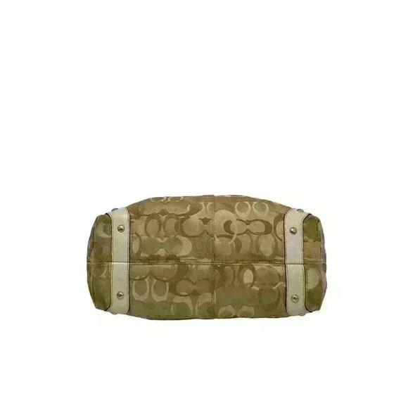 Coach Vintage Signature Handbag Shoulder Bag Tan and Beige - Picture 5 of 11